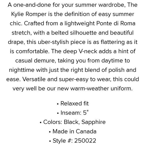 ILTM Black Romper, Size Small 🇨🇦 - Picture 5 of 6